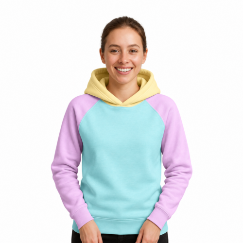 Dámská mikina Hoodie Pastelky – Pastelové nebe
