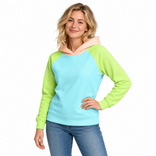 Dámská mikina Hoodie Pastelky - Tropický vánek
