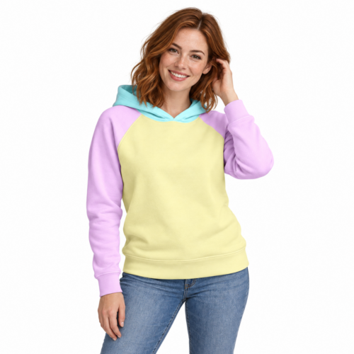 Dámská mikina Hoodie Pastelky - Vanilkový sen