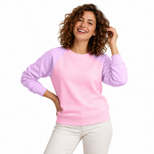 Dámská mikina Sweatshirt Pastelky - Růžový sen