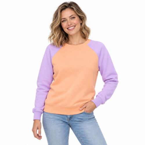 Dámská mikina Sweatshirt Pastelky - Meruňkový sen