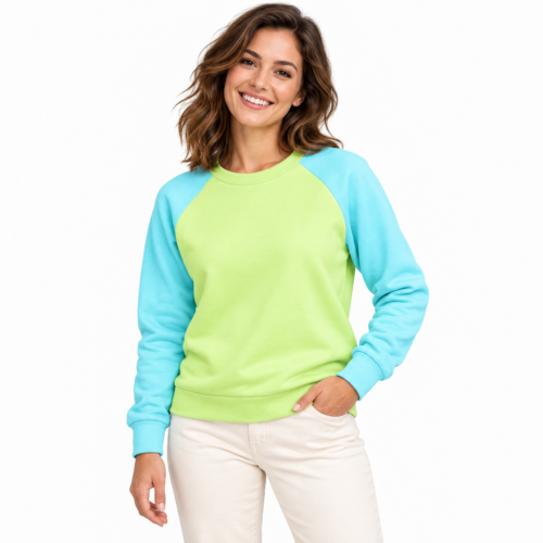 Dámská mikina Sweatshirt Pastelky - Mátový vánek